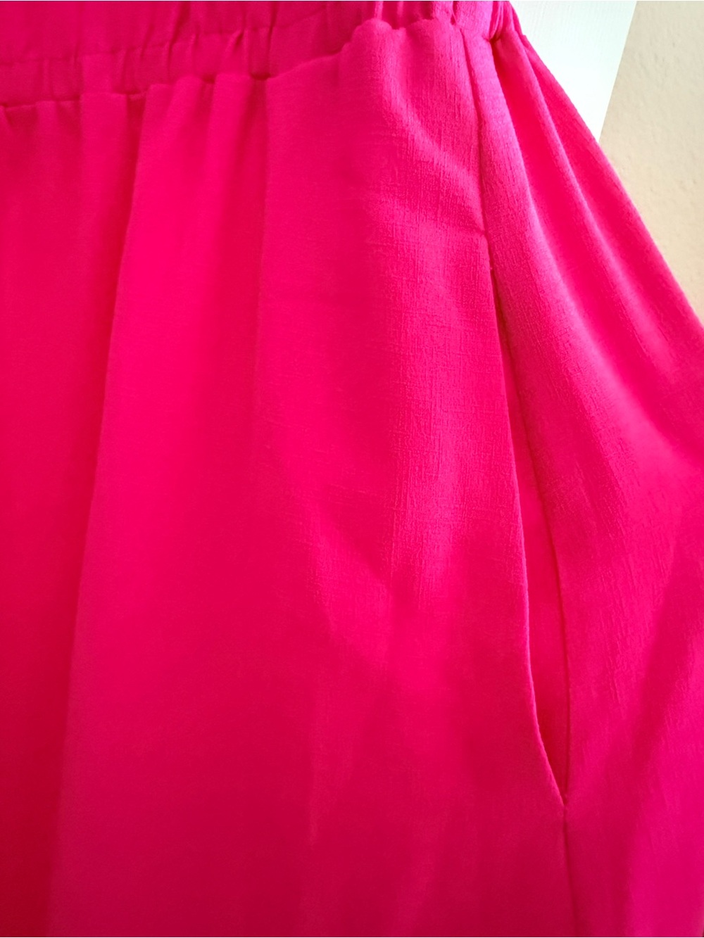 Kensie Hot Pink Ruffle Strap Casual Dress - Picture 6 of 7